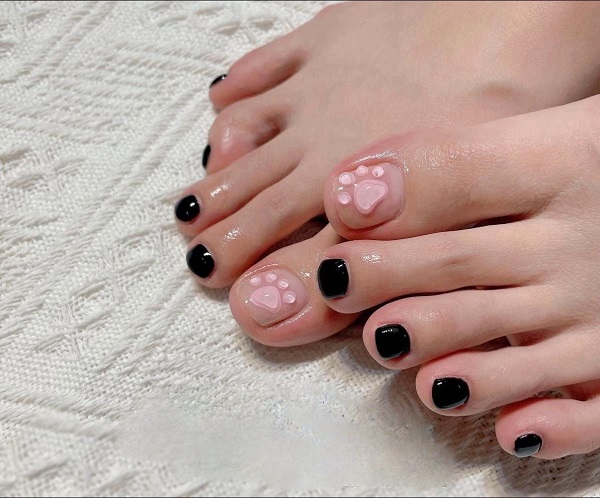 Nail chân đính charm hoạt hình sáng tạo, độc đáo