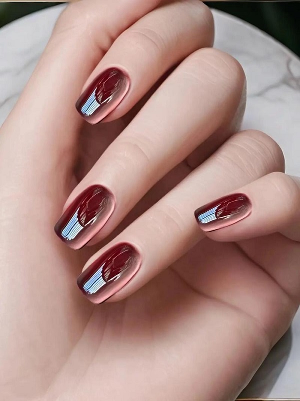 Nail tráng gương mắt mèo