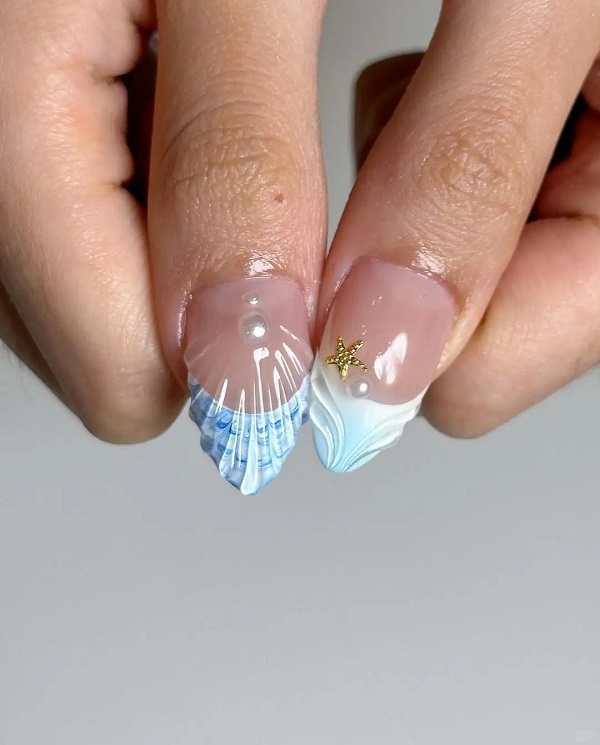 các mẫu nail đi biển đẹp