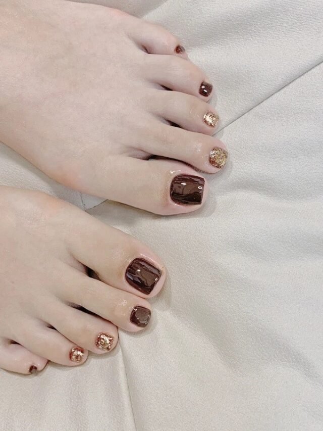 nail chân nâu tây 28