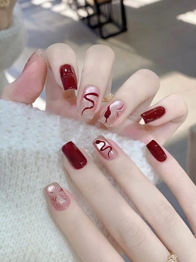 nail mắt mèo đỏ 9