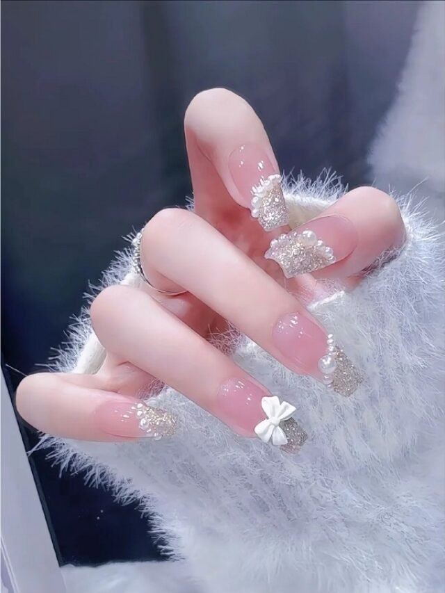 nail màu hồng thạch 3