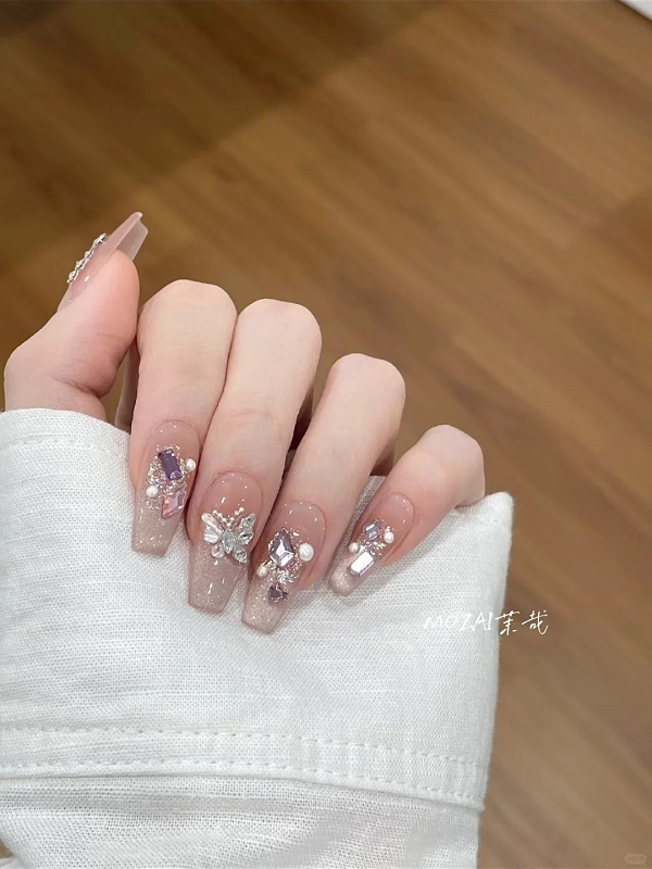 mẫu nail bling bling 1