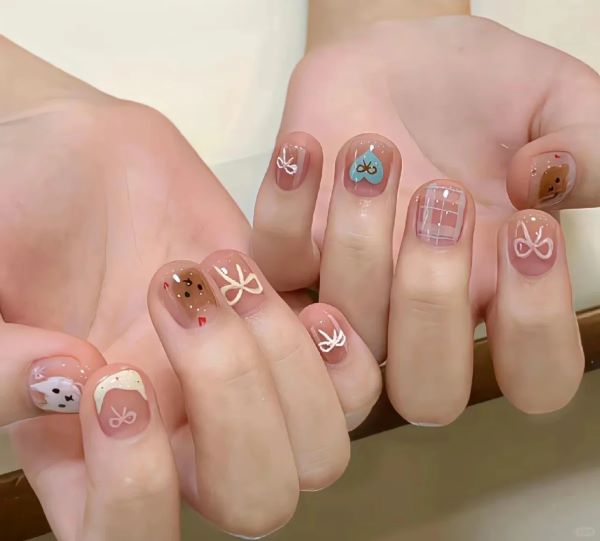 mẫu nail cute 15