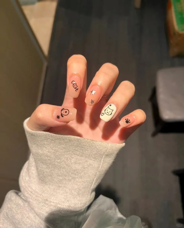 mẫu nail cute 16