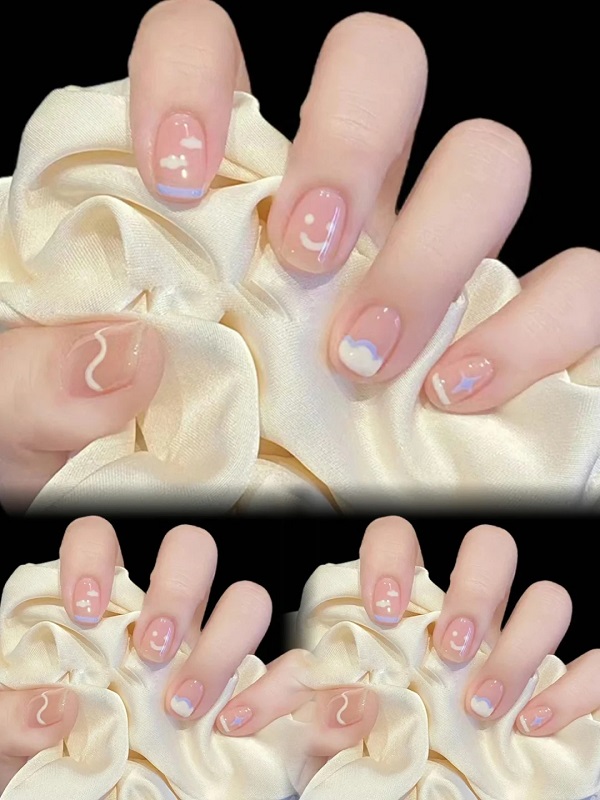 mẫu nail đẹp cho học sinh đơn giản
