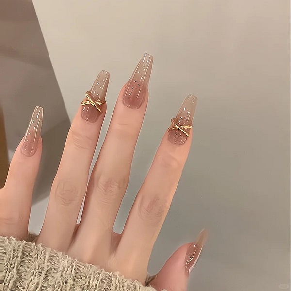 mẫu nail đơn giản sang trọng 21
