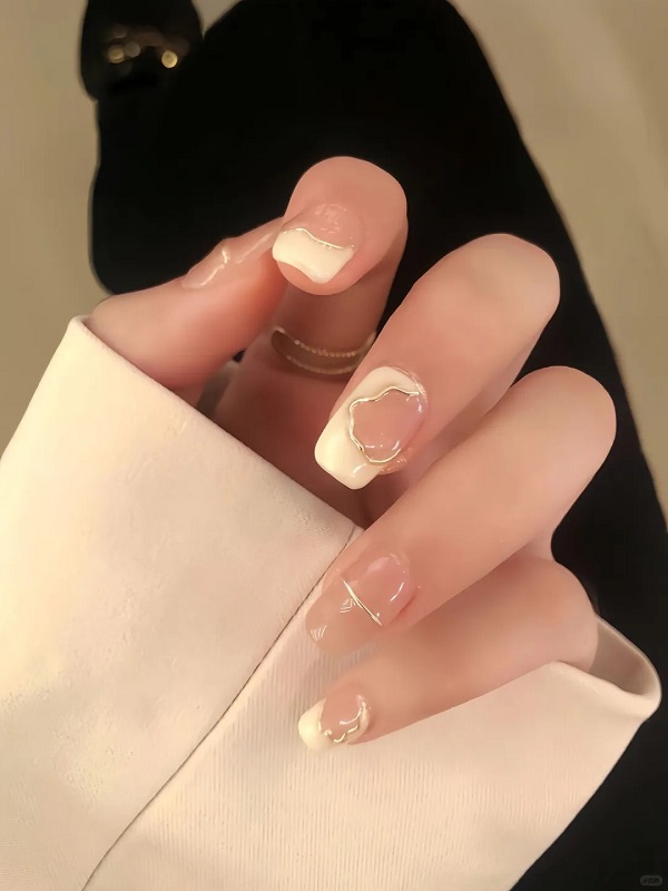 mẫu nail đơn giản sang trọng 22