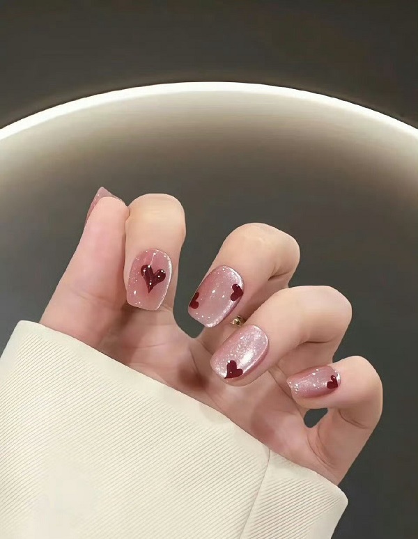 mẫu nail mắt mèo 10