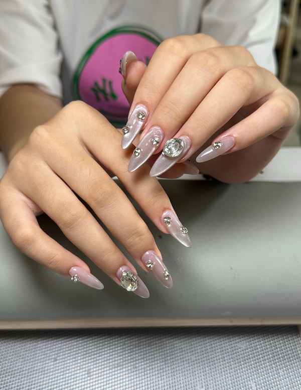 mẫu nail mắt mèo 20