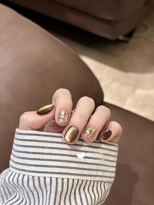 mẫu nail mắt mèo 22