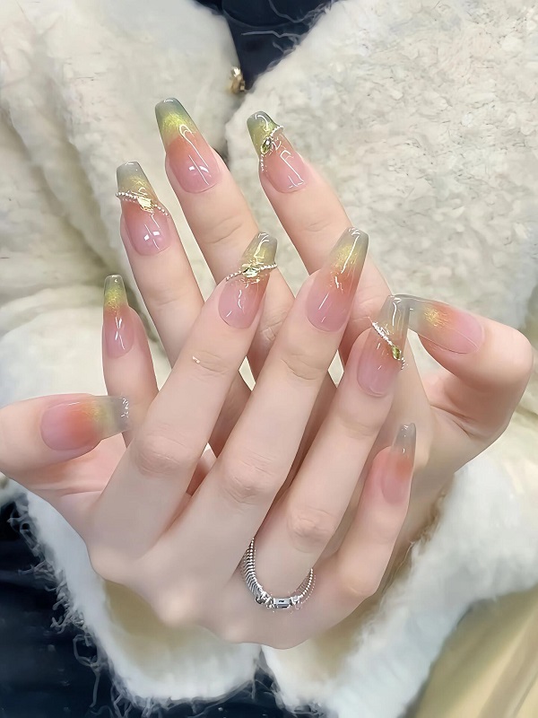 mẫu nail mắt mèo 23