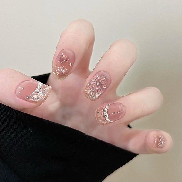 mẫu nail mắt mèo 27