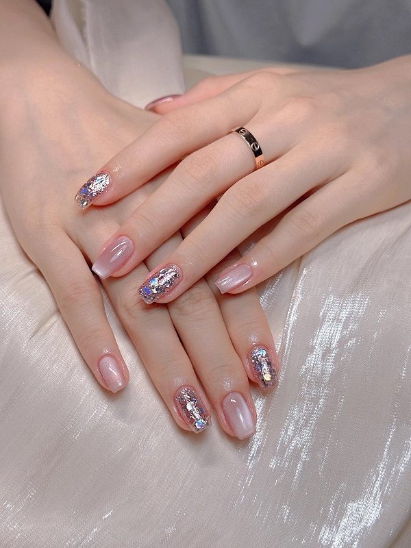 mẫu nail mắt mèo 29