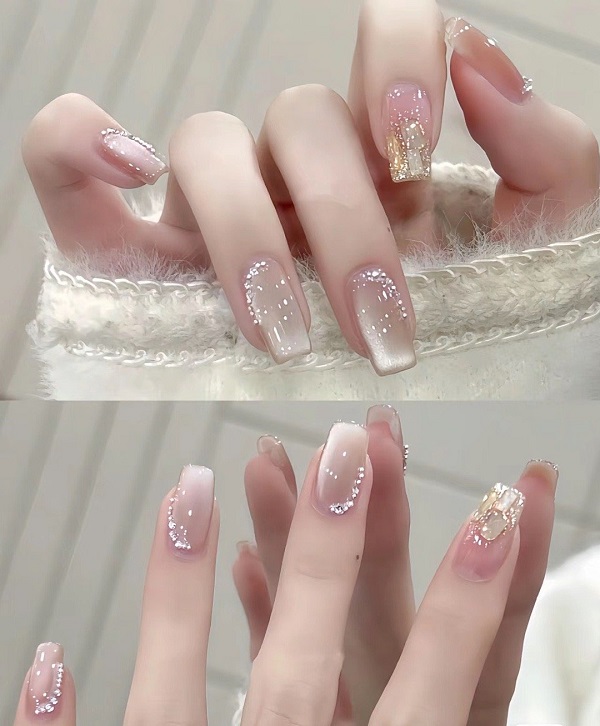 mẫu nail mắt mèo đẹp