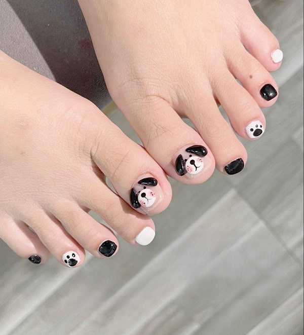 nail chân cute 11