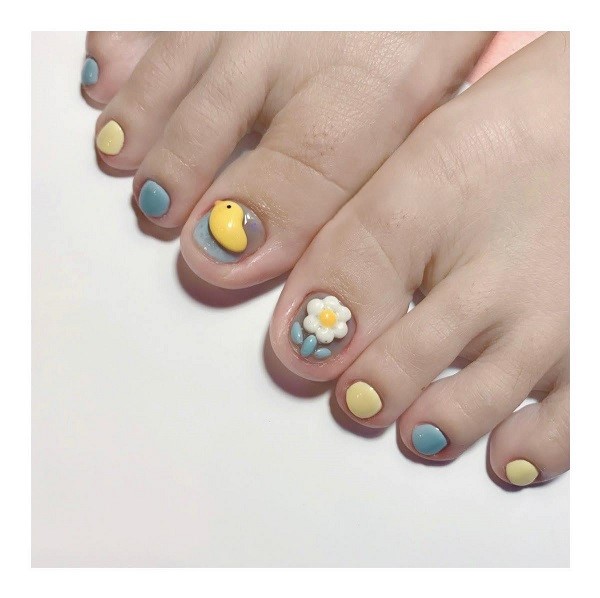 nail chân cute 15