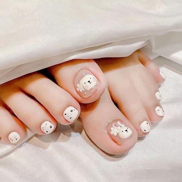 nail chân cute 16