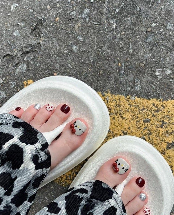 nail chân cute 17