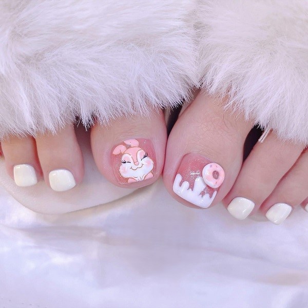 nail chân cute 22
