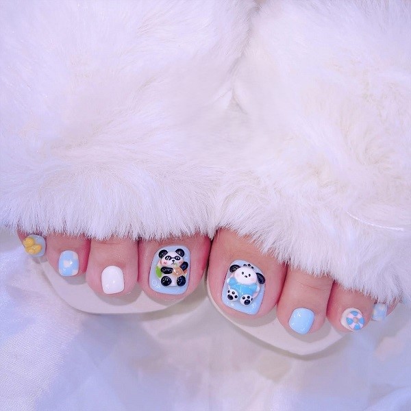 nail chân cute 24