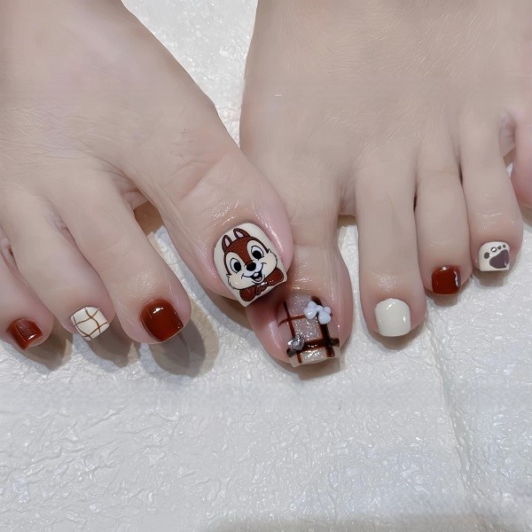 nail chân cute 6