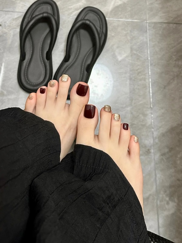 nail chân nâu tây 12