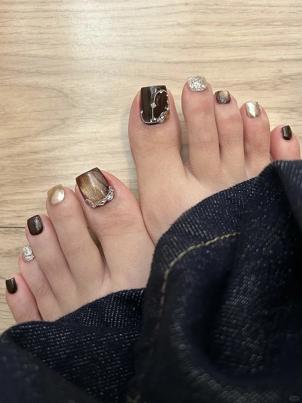 nail chân nâu tây 15