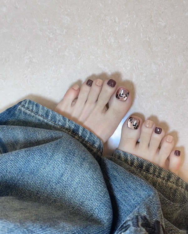 nail chân nâu tây 23