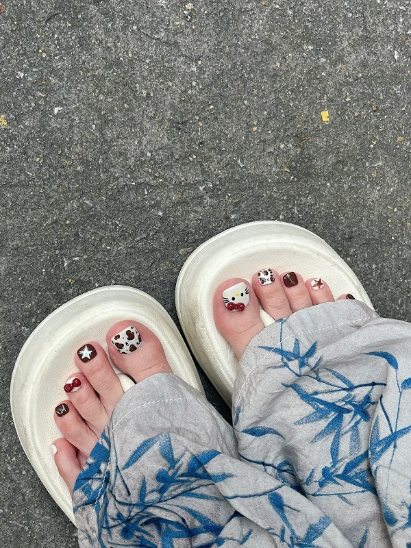 nail chân nâu tây 25