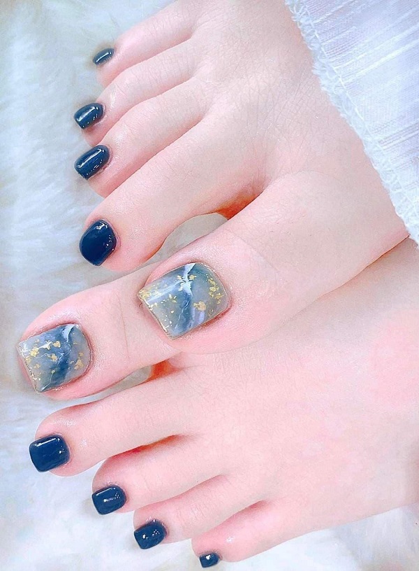 nail chân xanh dương 22