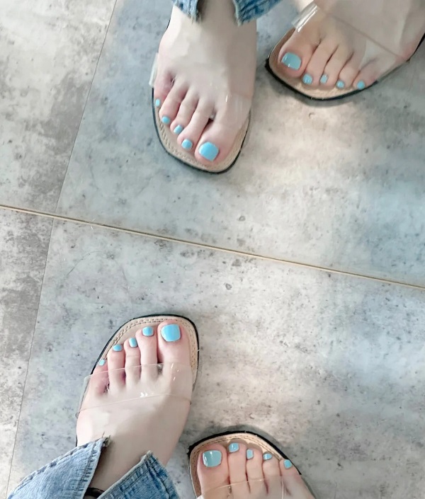 nail chân xanh dương 7