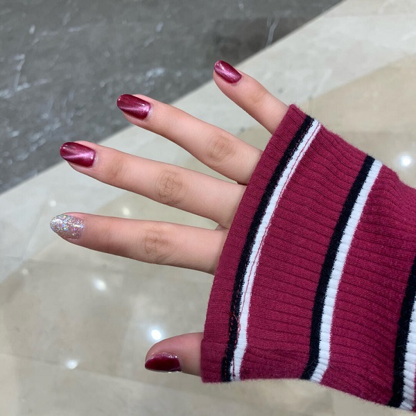 nail mắt mèo đỏ 14