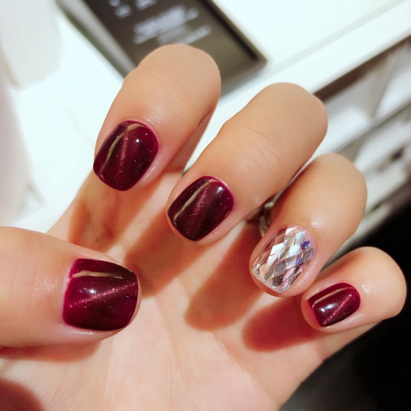 nail mắt mèo đỏ 16