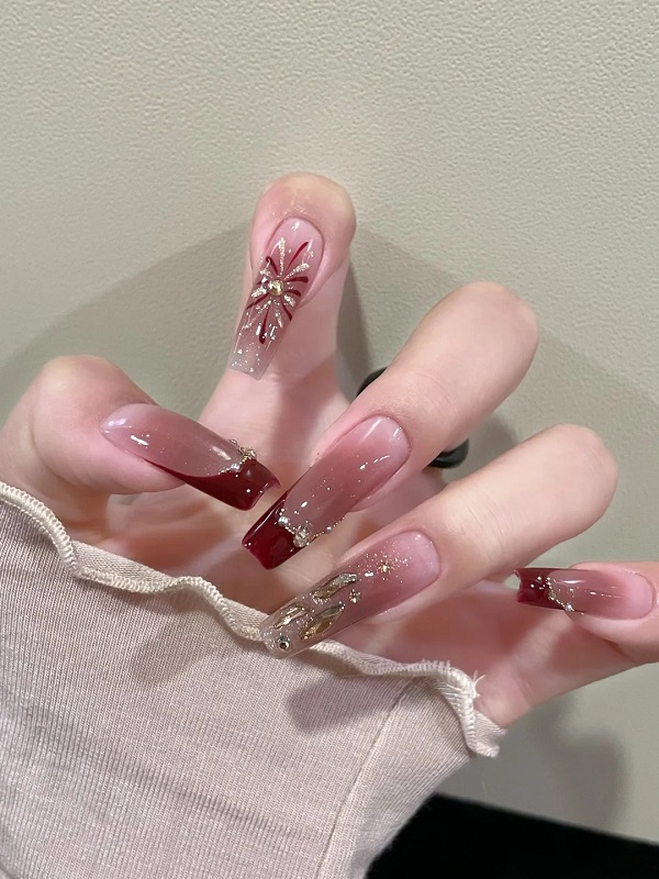 nail mắt mèo đỏ 18