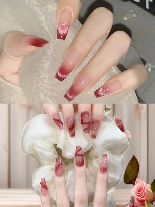 nail mắt mèo đỏ 20