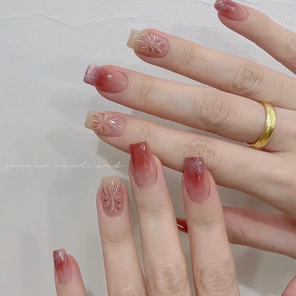nail mắt mèo đỏ 29