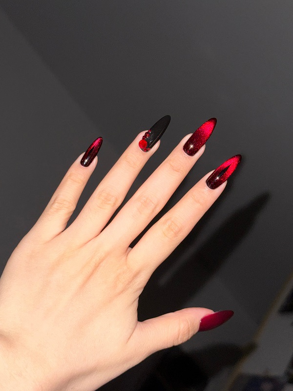 nail mắt mèo đỏ 4