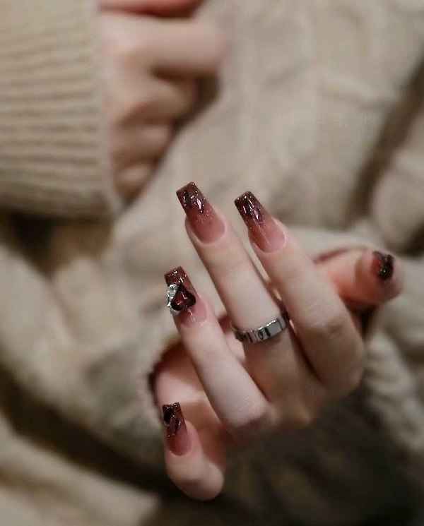 nail mắt mèo đỏ 5