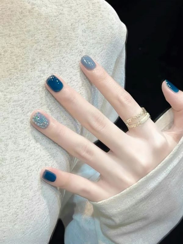 nail màu xanh ngọc 14