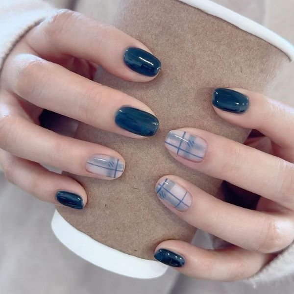 nail màu xanh ngọc 27