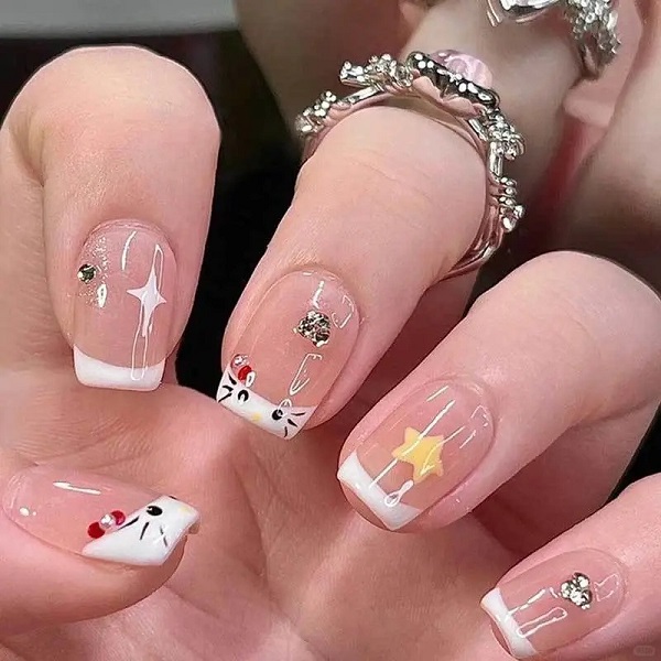 nail vuông ngắn 4
