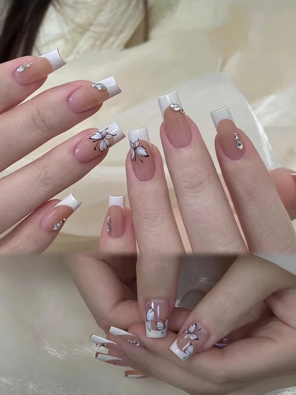 nail vuông ngắn 8