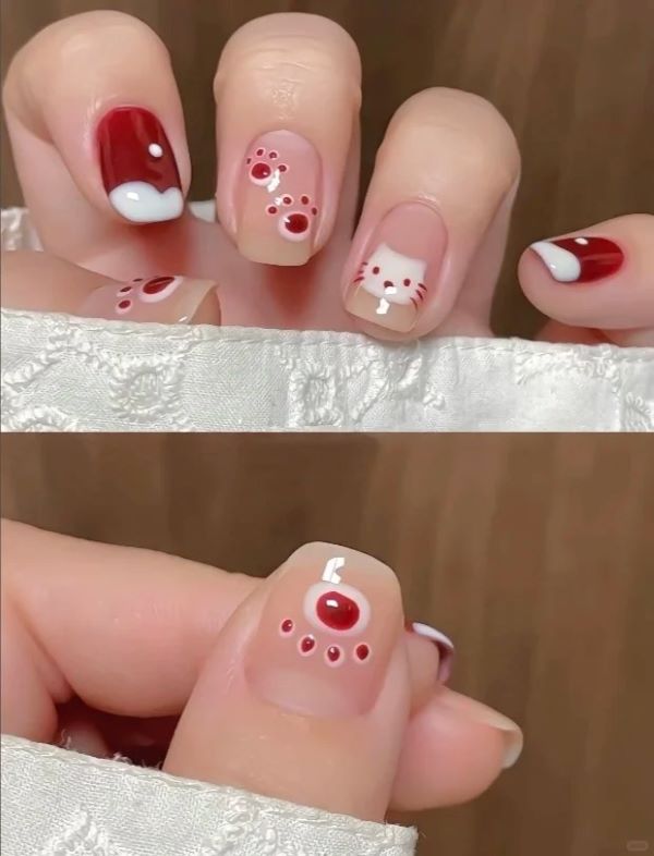 nail mèo cute 15