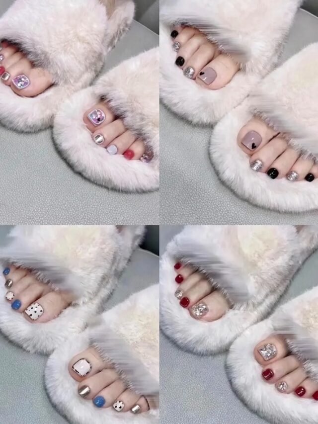 mẫu móng chân đẹp nhẹ nhàng 18