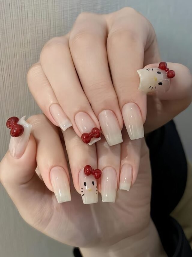 nail hello kitty 26
