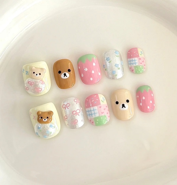 mẫu nail hoạt hình 15