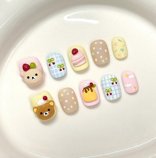 mẫu nail hoạt hình 18