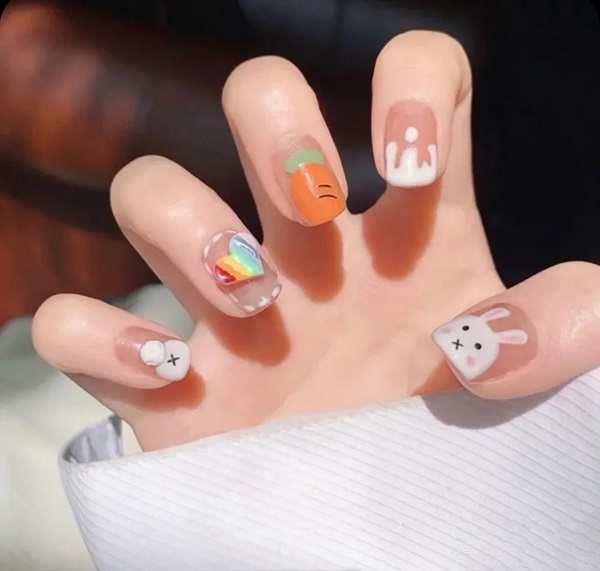 mẫu nail hoạt hình 23