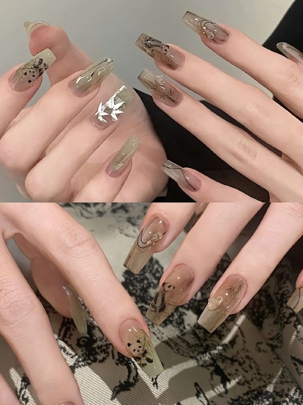 nail gấu trúc 13